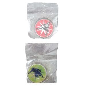 Sealed 1994 Power Rangers Slammer Lot - Metal Blue & Plastic Black